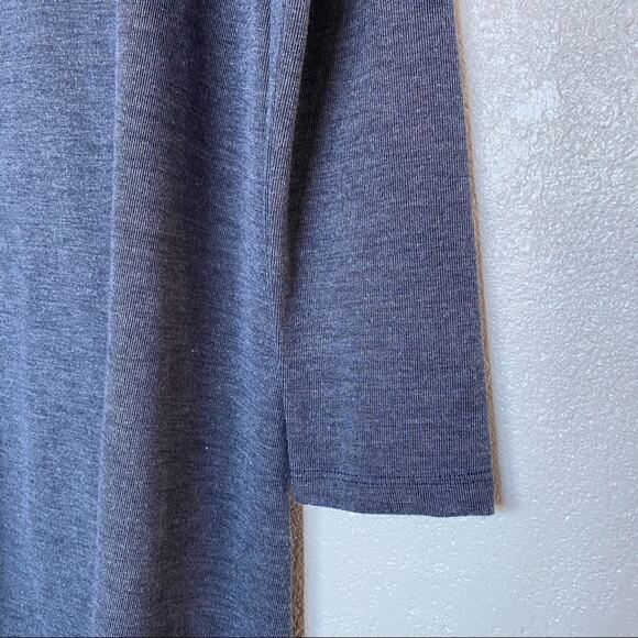 Farrow Muted Blue Mock Neck Dress Size Medium - Picture 3 of 7